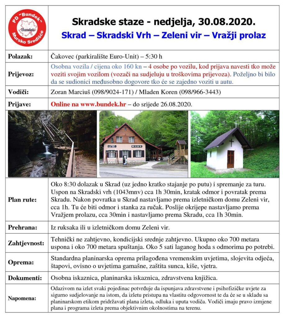 Skradske staze plakat